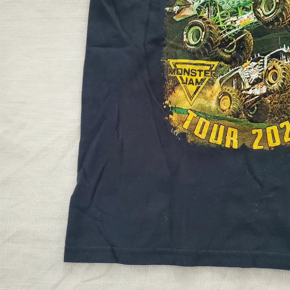 Monster Jam Tour 2023 Kids T-Shirt - Black Small Kids 7/8 - Picture 4 of 7